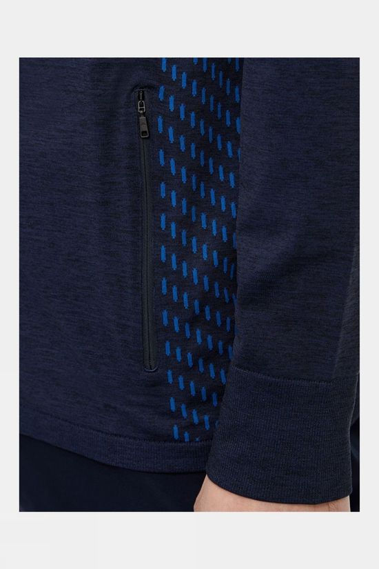 J.Lindeberg Mens Jim Seamless Midlayer Navy Melange