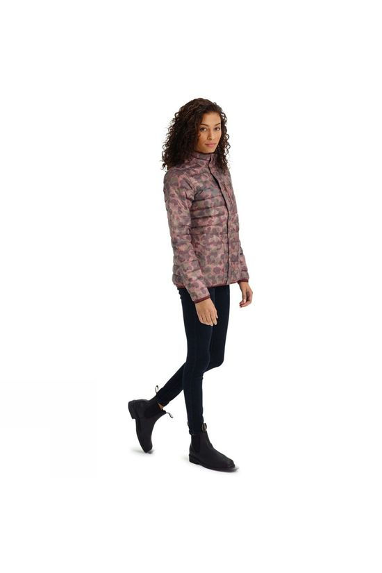 Burton Womens Evergreen Down Collar Jacket Pink Camo