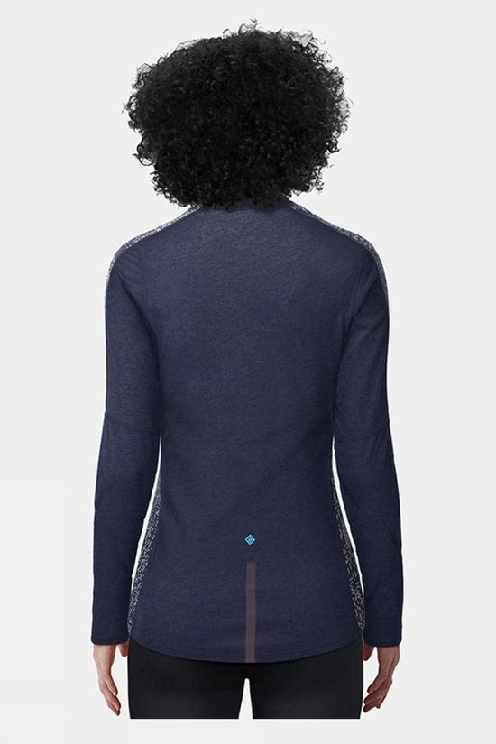 Ronhill Women's Life Night Runner L/S Tee Deep Navy/Reflect