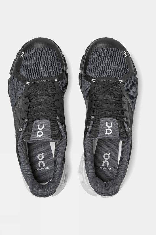On Mens Cloudflyer Shoe Black | White