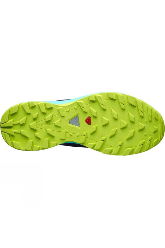 Salomon Womens Xa Elevate Shoe Dark Purple/Blue Curacao/Acid Lime